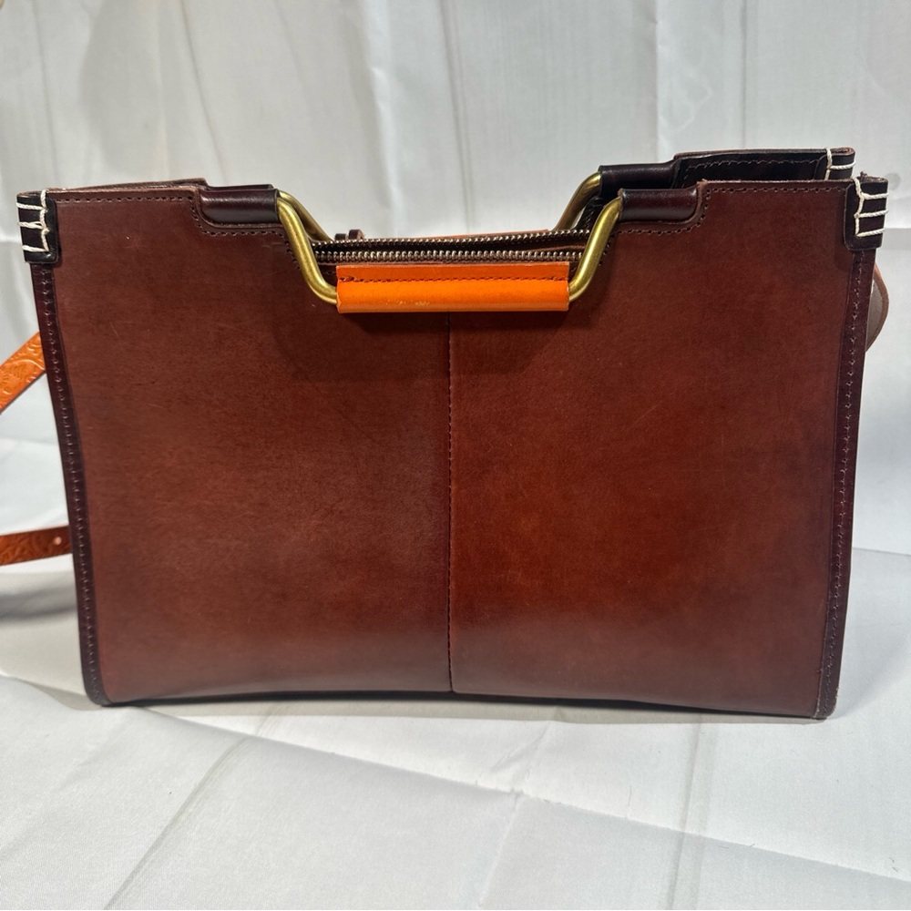 Old Trend Camden Convertible Medium Tote In Brown 100% Cowhide Leather MSRP $218 - Picture 2 of 16